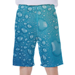 Water Drops Print Men's Beach Shorts