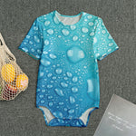 Water Drops Print Men's Bodysuit