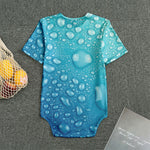 Water Drops Print Men's Bodysuit