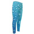 Water Drops Print Men's Compression Pants