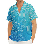 Water Drops Print Men's Deep V-Neck Shirt