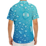Water Drops Print Men's Deep V-Neck Shirt