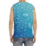 Water Drops Print Men's Fitness Tank Top