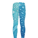 Water Drops Print Men's leggings