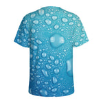 Water Drops Print Men's Sports T-Shirt