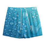 Water Drops Print Mesh Shorts