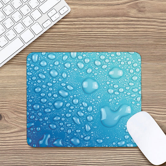 Water Drops Print Mouse Pad