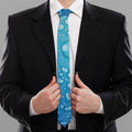 Water Drops Print Necktie