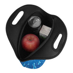 Water Drops Print Neoprene Lunch Bag