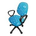 Water Drops Print Office Chair Cover