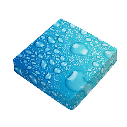 Water Drops Print Outdoor Seat Cushion Cover