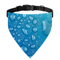 Water Drops Print Over The Collar Dog Bandana