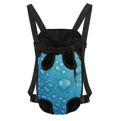 Water Drops Print Pet Carrier Backpack