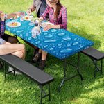 Water Drops Print Picnic Table Cover