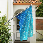 Water Drops Print Polyester Flag