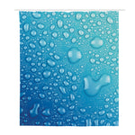 Water Drops Print Polyester Shower Curtain