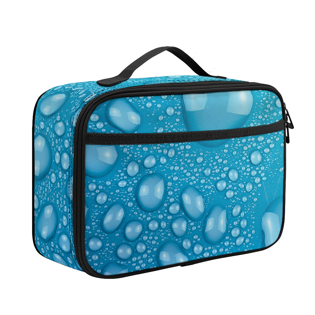 Water Drops Print Portable Lunch Bag