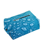Water Drops Print Rectangle Tissue Box Cover