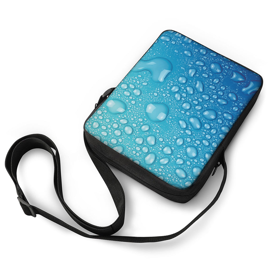 Water Drops Print Rectangular Crossbody Bag