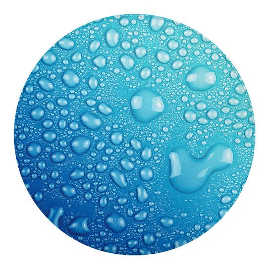 Water Drops Print Round Blanket