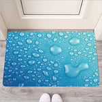 Water Drops Print Rubber Doormat
