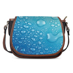 Water Drops Print Saddle Bag