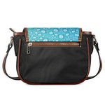 Water Drops Print Saddle Bag