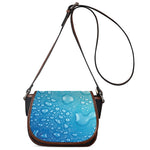 Water Drops Print Saddle Bag