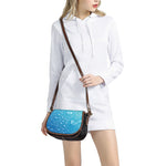 Water Drops Print Saddle Bag