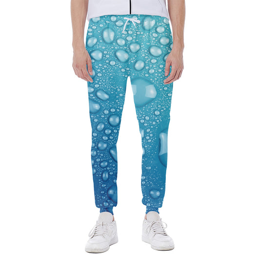 Water Drops Print Scuba Joggers