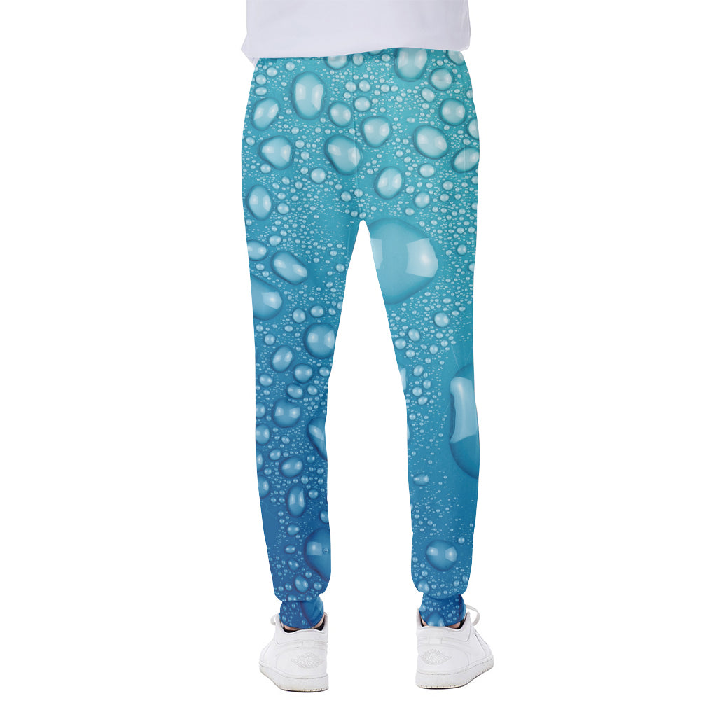Water Drops Print Scuba Joggers
