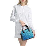 Water Drops Print Shoulder Handbag