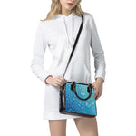Water Drops Print Shoulder Handbag