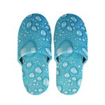 Water Drops Print Slippers
