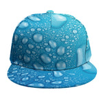 Water Drops Print Snapback Cap