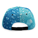 Water Drops Print Snapback Cap