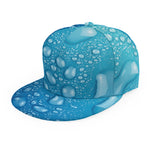 Water Drops Print Snapback Cap