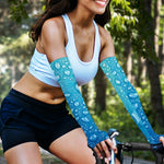 Water Drops Print Sun Protection Arm Sleeves