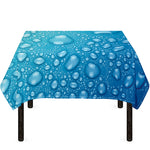 Water Drops Print Tablecloth