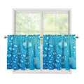 Water Drops Print Tier Curtains