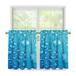 Water Drops Print Tier Curtains