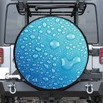 Water Drops Print Tire Cover