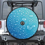 Water Drops Print Tire Cover With Camera Hole