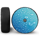 Water Drops Print Tire Cover With Camera Hole