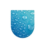 Water Drops Print Toilet Lid Cover