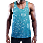 Water Drops Print Training Tank Top