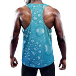 Water Drops Print Training Tank Top