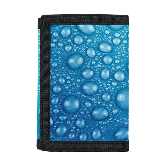 Water Drops Print Trifold Wallet