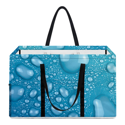 Water Drops Print Utility Tote Bag