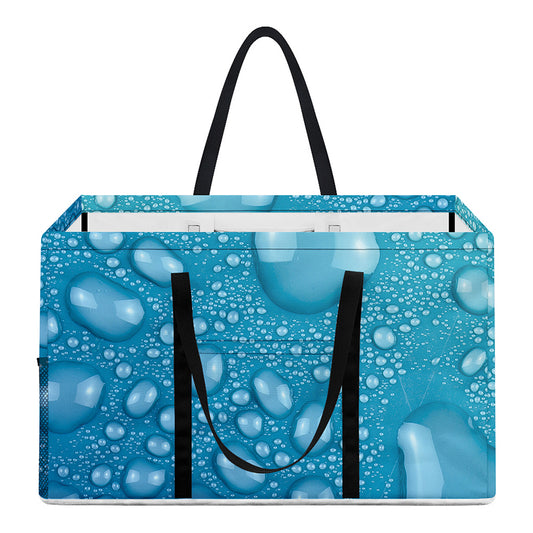Water Drops Print Utility Tote Bag